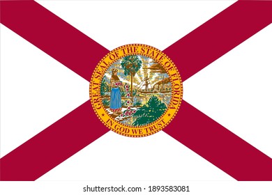 Florida Flag Vector    Editable flags