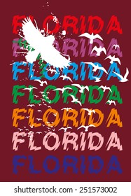 florida graphic design vector art