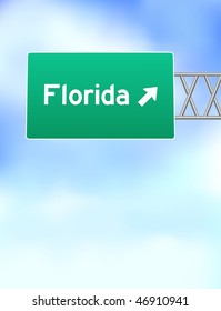 Florida Highway Sign Original Vector Illustration