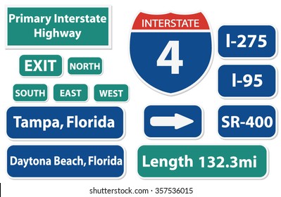 Florida Highway Signs Pack