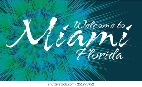 florida label graphic design vector art