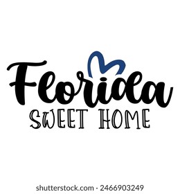 Florida Lettering State vector EPS