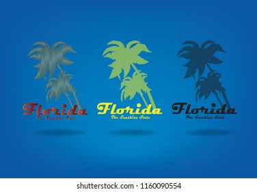 Florida logo modern design, vector eps 10