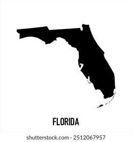 Florida-Karte. Abstraktes Design, Vektorgrafik