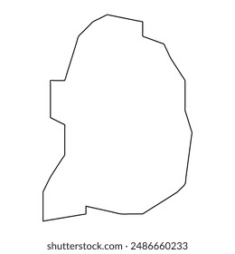 Florida map, administrative division of Puerto Rico. Vector illustration.