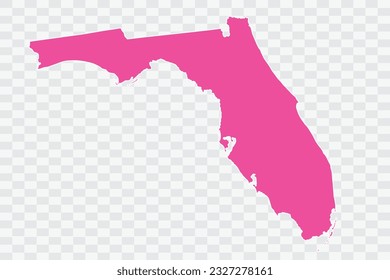 FLORIDA Map Fuscia Color Background quality files png