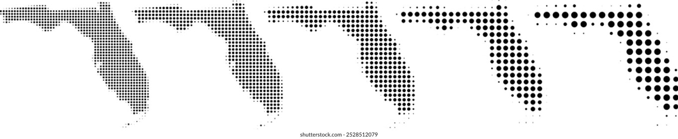 Florida Map halftone in different sizes.eps
