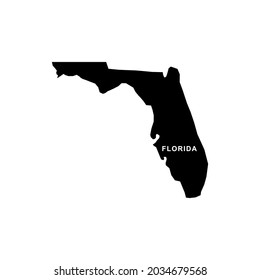 Florida map icon. Florida icon vector