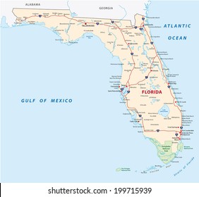 florida map and national parks