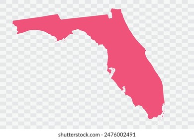 FLORIDA Map punch Color Background quality files png