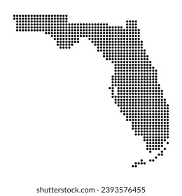 Florida Karte Form, vereinte Staaten von Amerika. Flaches Concept Symbol Vektorgrafik Symbol .