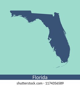 Florida map vector