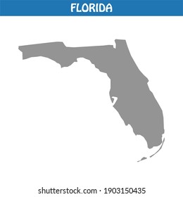 Florida Map Vector    Editable maps