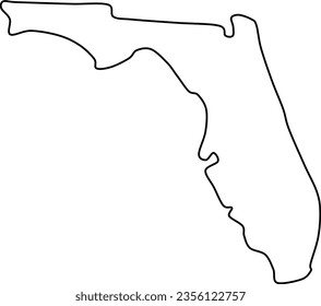 florida map, florida vector, florida outline, florida