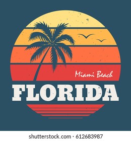 Florida Miami Beach tee print