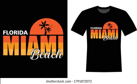 Florida Miami Beach Text - T-shirt Design