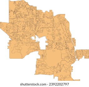 Florida Orlando City Map with Future Land Use Designation from City of Orlando Open Data