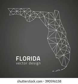 Florida outline map, USA state