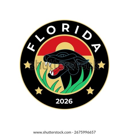 Florida Panther Logo Vector Illustration 2026 Edition.
