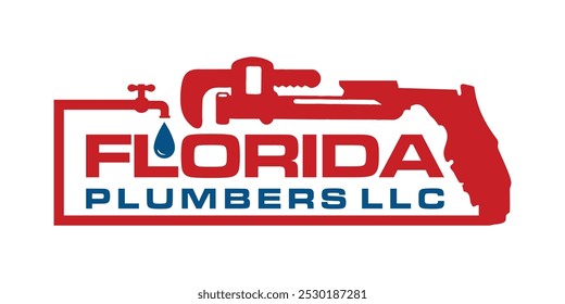 Florida Plumbing Logo Design VETOR
