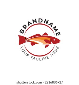 The Florida Redfish Logo, Very Suitable For Logos Engaged In The Fishing Industry