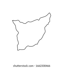 Mapa de la región de Florida, en Uruguay