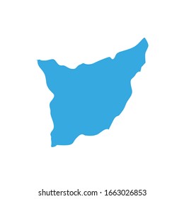 Mapa de la región de Florida, en Uruguay
