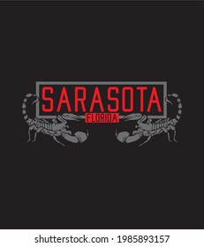 Arte vectorial de diseño gráfico sarasota de Florida