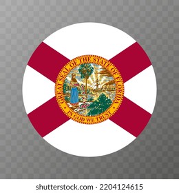 Florida state flag. Vector illustration.