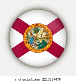 Florida state flag. Vector illustration.