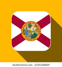 Florida state flag. Vector illustration.