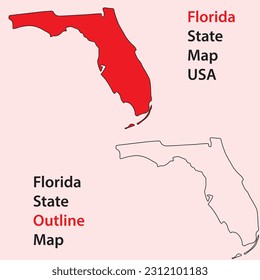 florida state map of usa