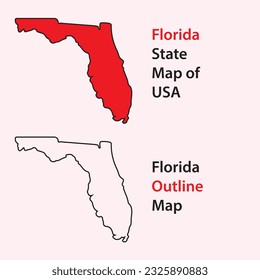 florida state map of usa