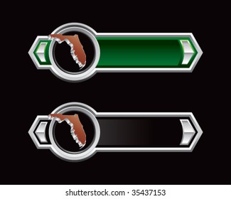 florida state shape on arrow banner