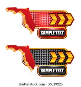 florida state shape on arrow banners