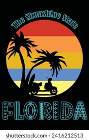 Florida State Sign Vector Illustration