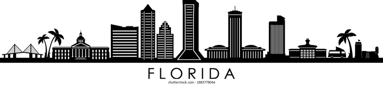 FLORIDA State SKYLINE City Silhouette
