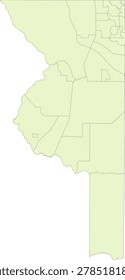 Florida State Sumter County vector Census Tract polygon based on Tiger 2020 Census Data