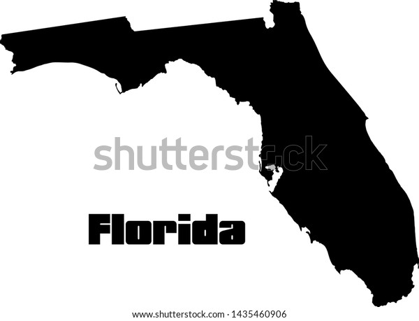 Florida State Svg Vector Usa Stock Vector Royalty Free 1435460906