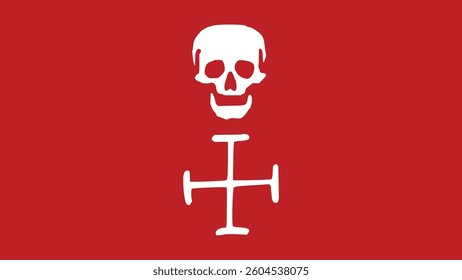 Florida Straits Pirates High Quality Flag Clipart, Flag Icon, Vector Illustration, Premium Quality Digital Download