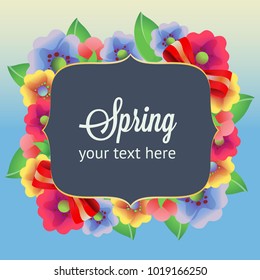 florish spring card