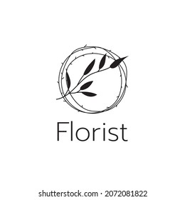Florist logo design inspiration vector template