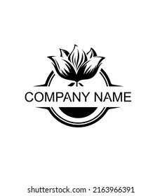 Florist Logo Design Template. Vector Illustration