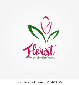 flower shop logo design