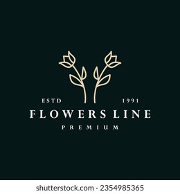 Florist Logo flower Vector Template Design Illustration