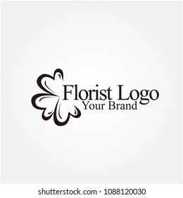 Florist Logo Vector Template Design Illustration