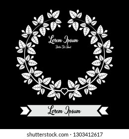 Florist Name Frame Vector