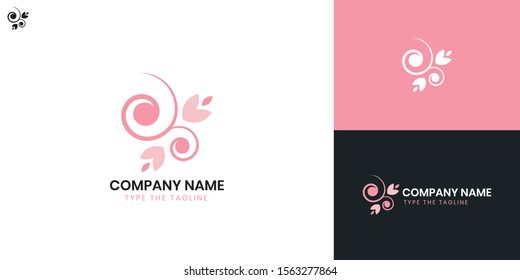 Florist Shop logo - All elements on this template are editable with vector software