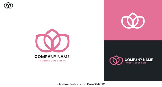 Logo des Florist Shop - Alle Elemente auf dieser Vorlage sind mit Vektorsoftware editierbar