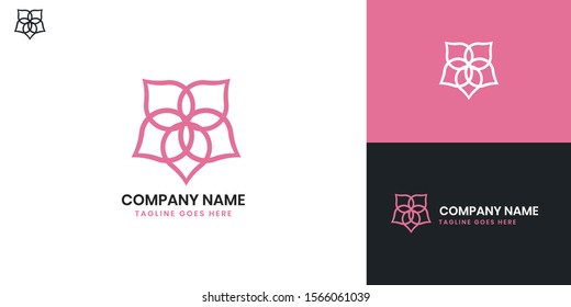 Florist Shop logo - All elements on this template are editable with vector software
